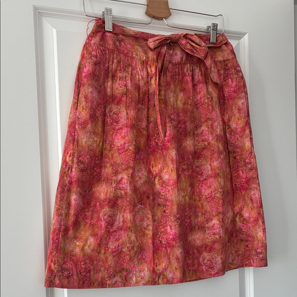 Brooks Brothers Liberty Art Fabrics Size 8 100% Cotton Floral Skirt